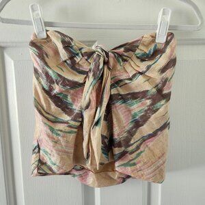 Free People FP One Metallic Tie Front Tube Top - Size S